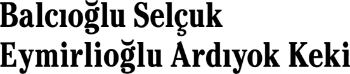 Balciogly Selcuk Eymirlioglu Ardiyok Keki logo