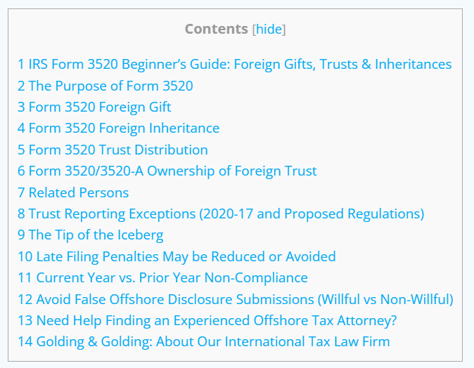 IRS Form 3520 Beginner’s Guide: Foreign Gifts, Trusts & Inheritances ...