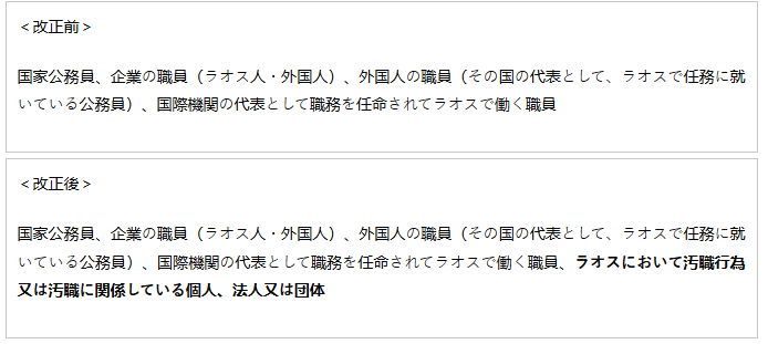 ラオスにおける汚職防止法の改正について - Lexology