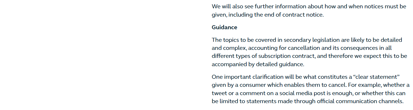 DMCC Act subscription contracts rules: What's the latest? - Lexology
